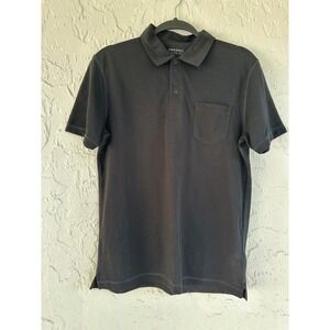 Sunspel Mens Dri Release Short Sleeve Polo Shirt Black Men Small Preppy